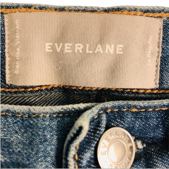 EVERLANE High Rise Straight Leg Cropped Jean | Sz 24 - Picture 3 of 9